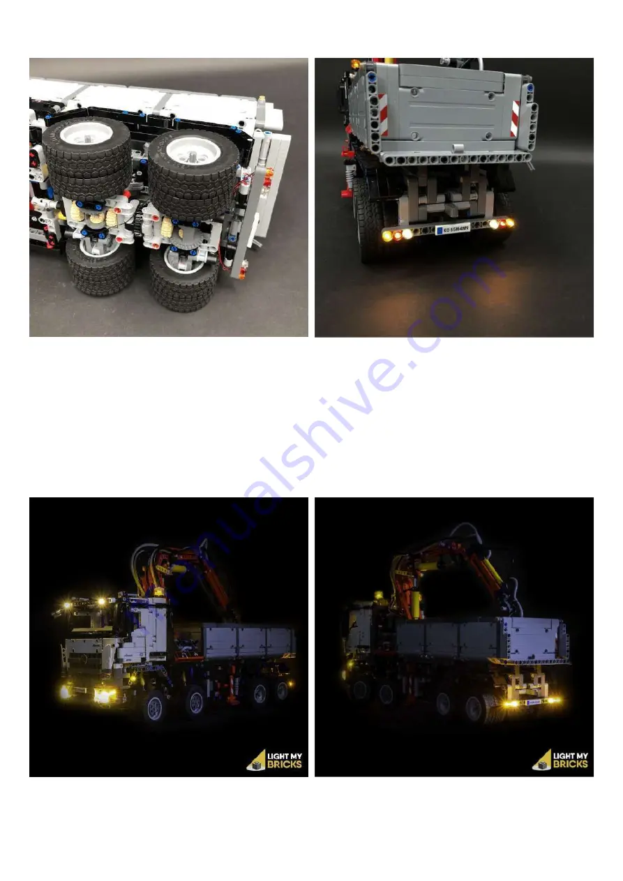 LIGHT MY BRICKS LEGO Mercedes Benz Arocs 42043 Lighting Kit Скачать руководство пользователя страница 64