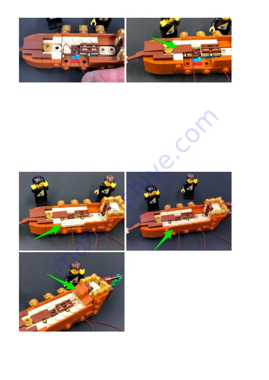 LIGHT MY BRICKS LEGO Ship In A Bottle 21313 Lighting Kit Instructions Manual Download Page 10