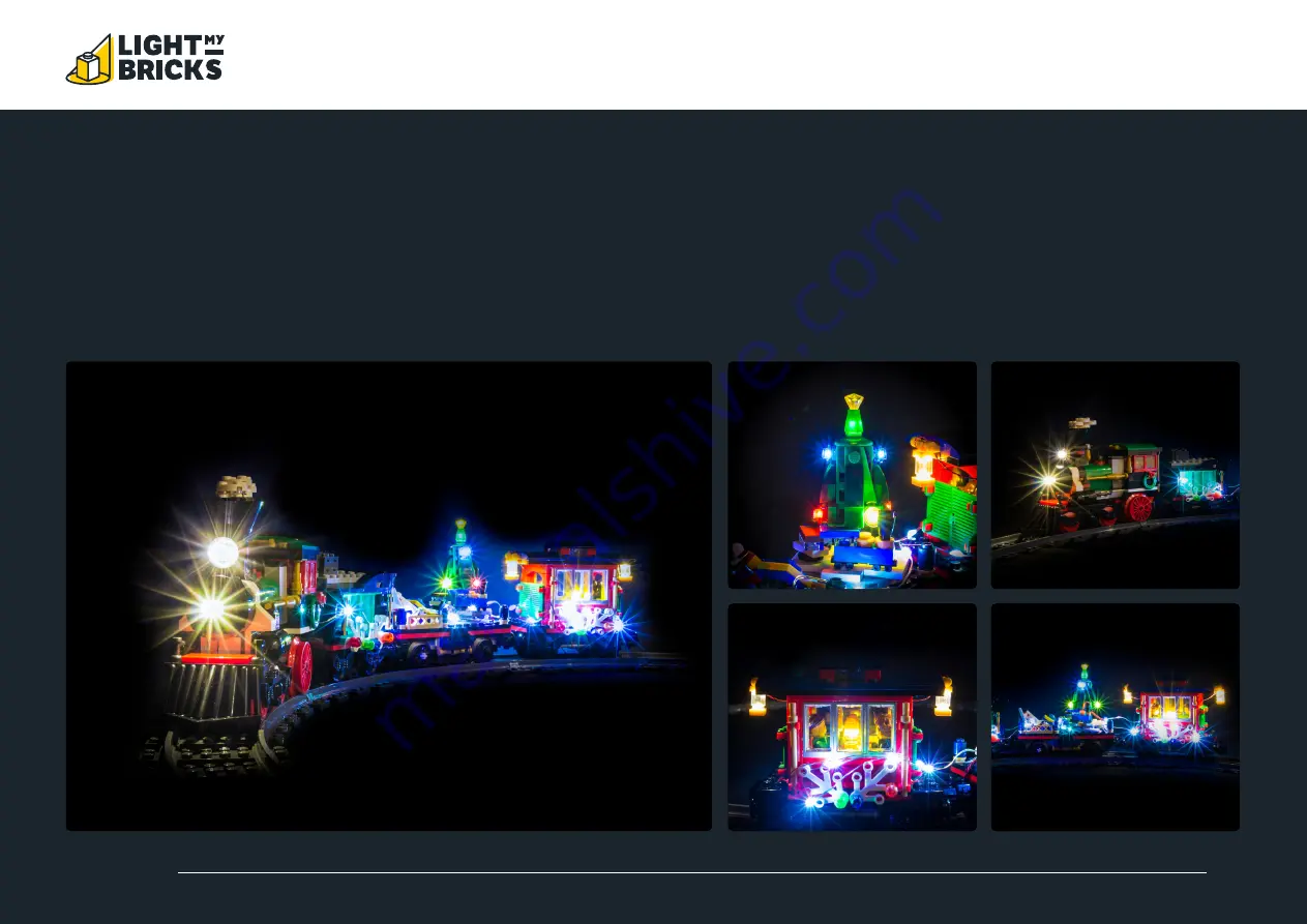 LIGHT MY BRICKS LEGO WINTER HOLIDAY TRAIN 10254 Installation Manual Download Page 31