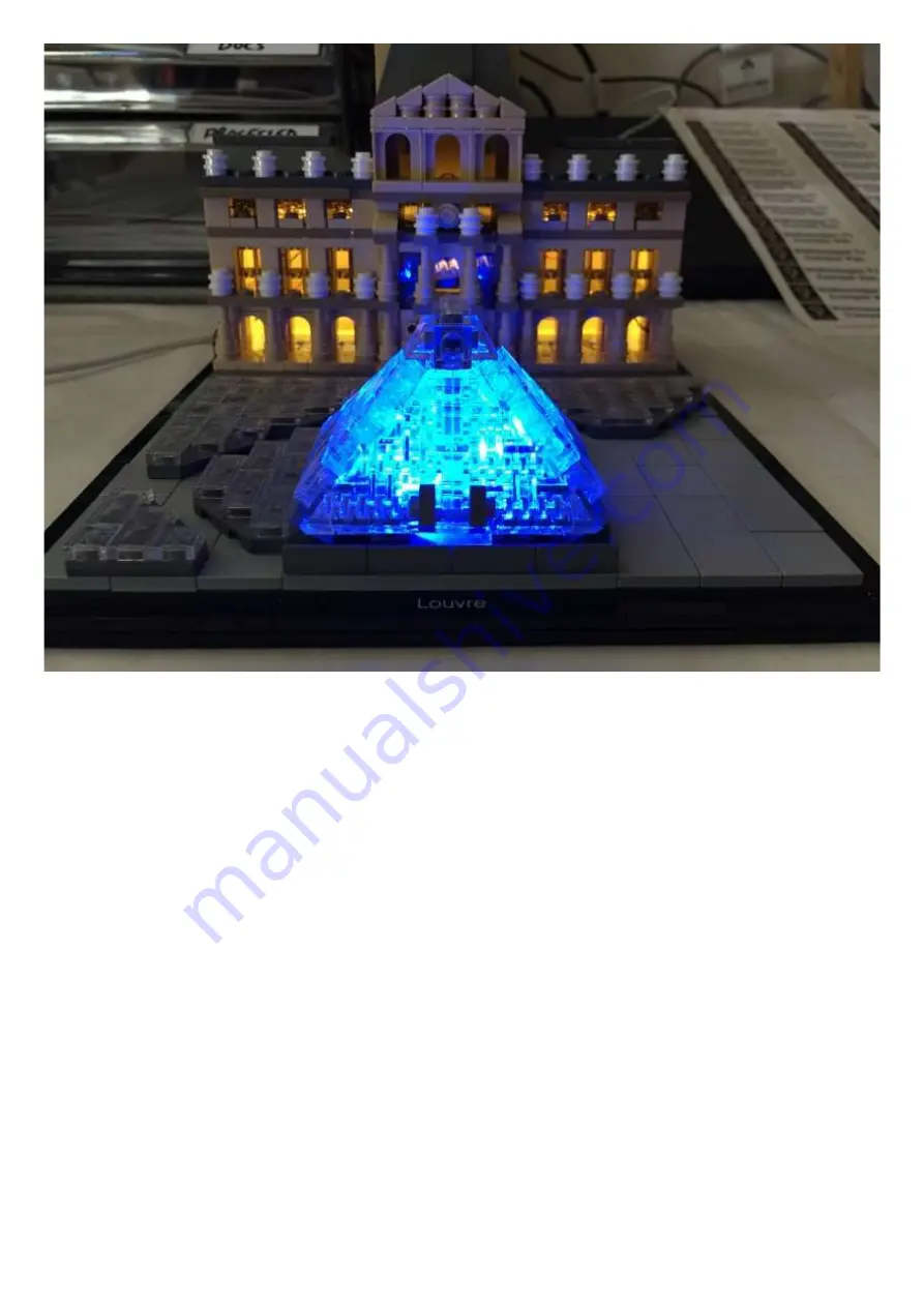 LIGHT MY BRICKS The Louvre LED Lighting Kit Manual Download Page 67