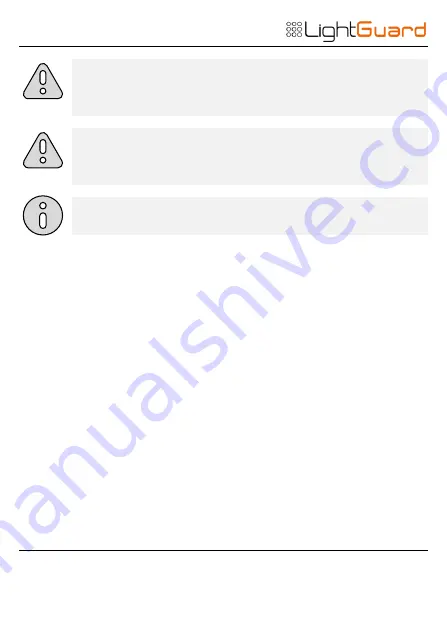 LightGuard DLU-100B Operation User'S Manual Download Page 16