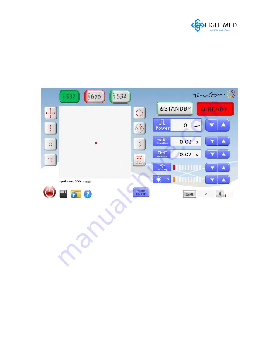 Lightmed LightLas 532/670 Operator'S Manual Download Page 45