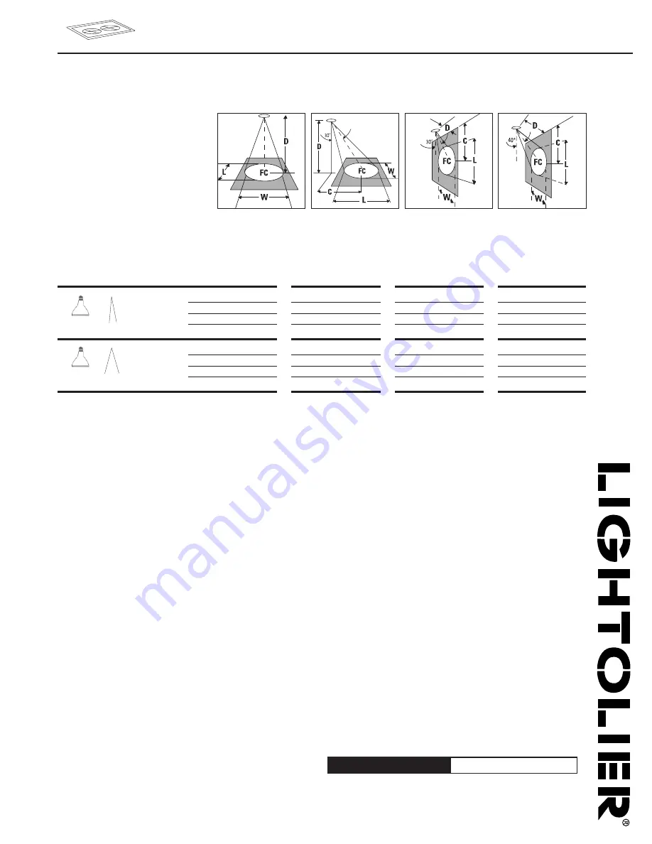 Lightolier Calculite ProSpec PA2H3039 Specification Download Page 2