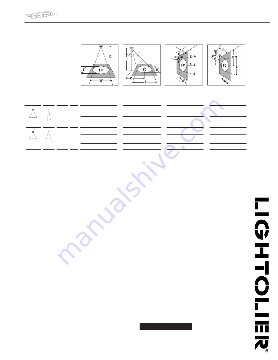 Lightolier Calculite ProSpec PB3H3039 Скачать руководство пользователя страница 2