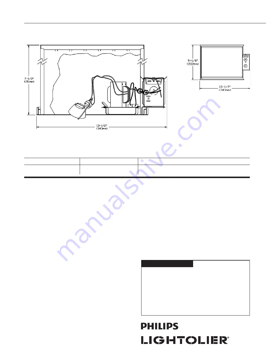 Lightolier LyteCaster 302MRIC7X Specification Download Page 1