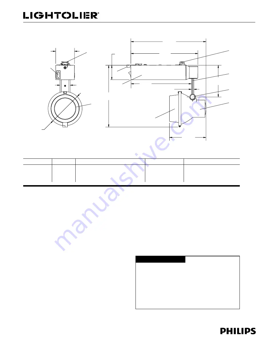 Lightolier Lytespan 23S20BT Скачать руководство пользователя страница 1