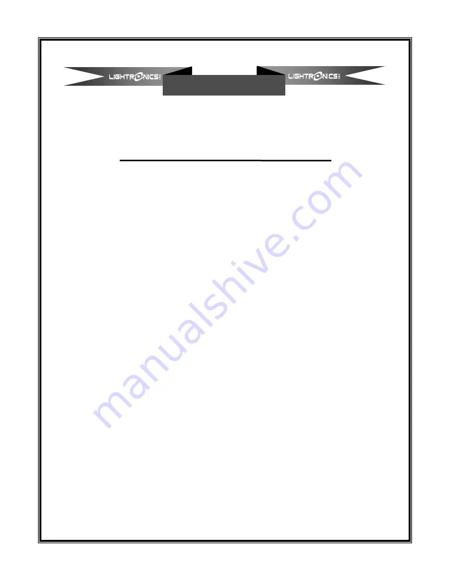 Lightronics RE-121 Manual Download Page 7