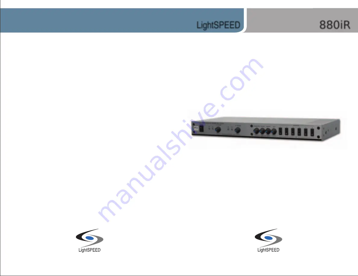 Lightspeed 880iR User Manual Download Page 1