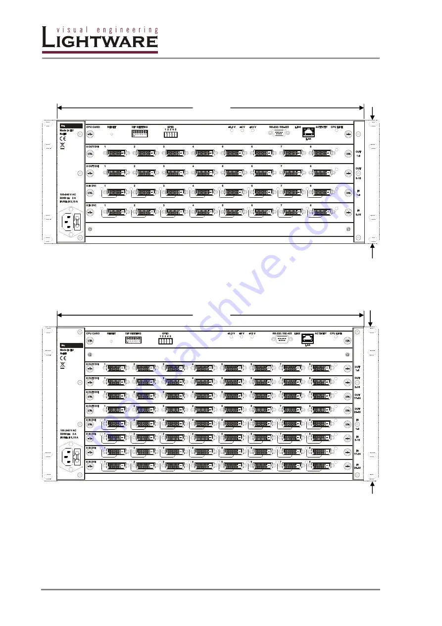 Lightware MX16x16DVI-Pro Скачать руководство пользователя страница 74