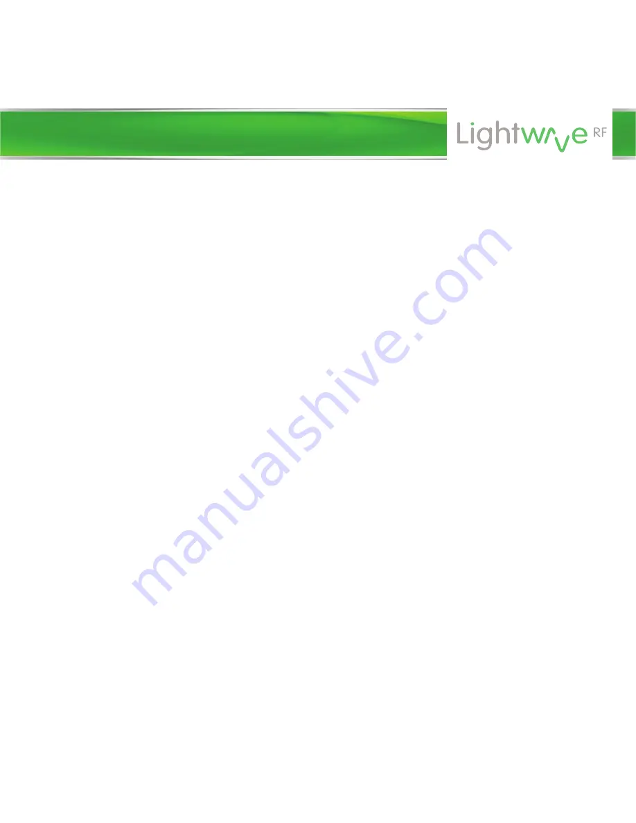 LightwaveRF Comfy LW920 Professional Series Instruction Manual Download Page 23