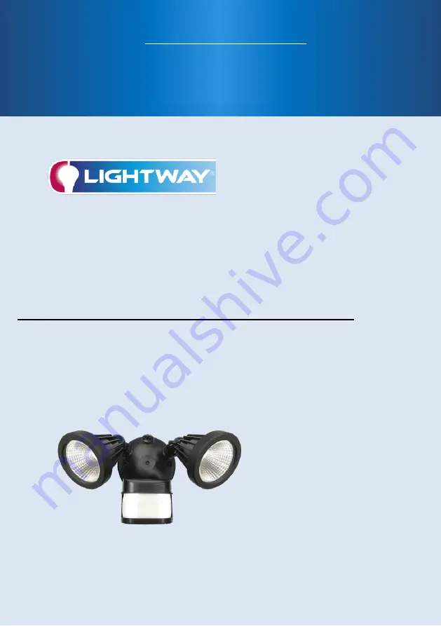 Lightway SP-2016PIRB User Manual Download Page 1