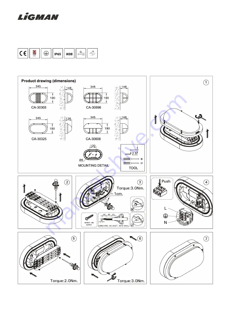 LIGMAN CAPSULE 1 Installation Manual Download Page 1