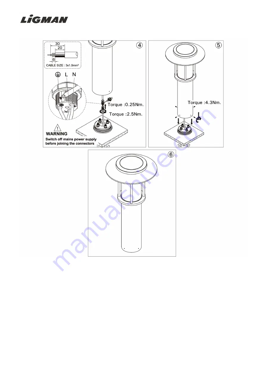 LIGMAN FORREY 6 Installation Manual Download Page 2