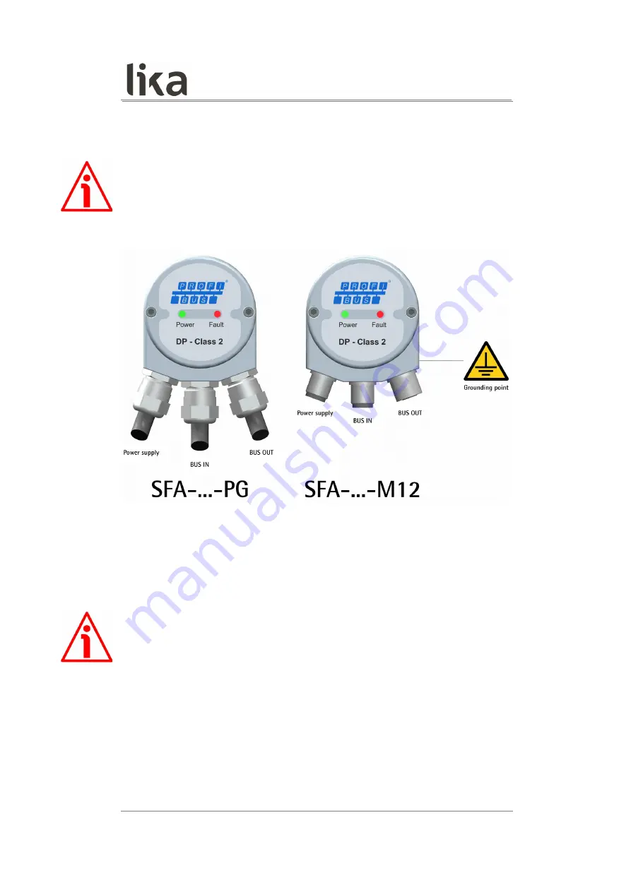 Lika DRAW WIRE SFA-10000 Series Скачать руководство пользователя страница 24