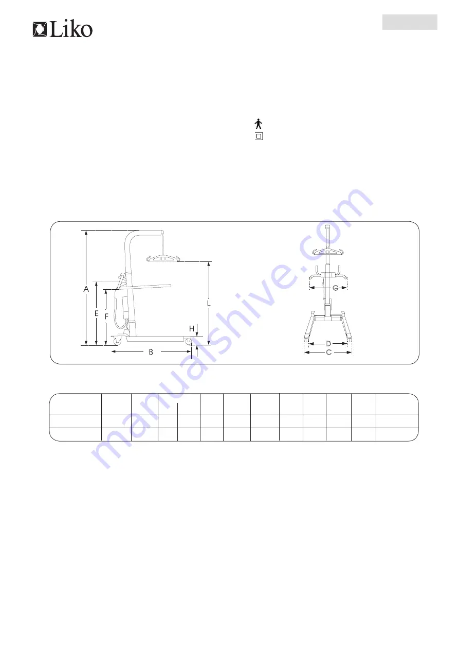 Liko Golvo 7000 Series Service Manual Download Page 9