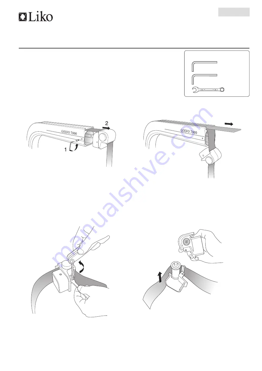 Liko Golvo 7000 Series Service Manual Download Page 56