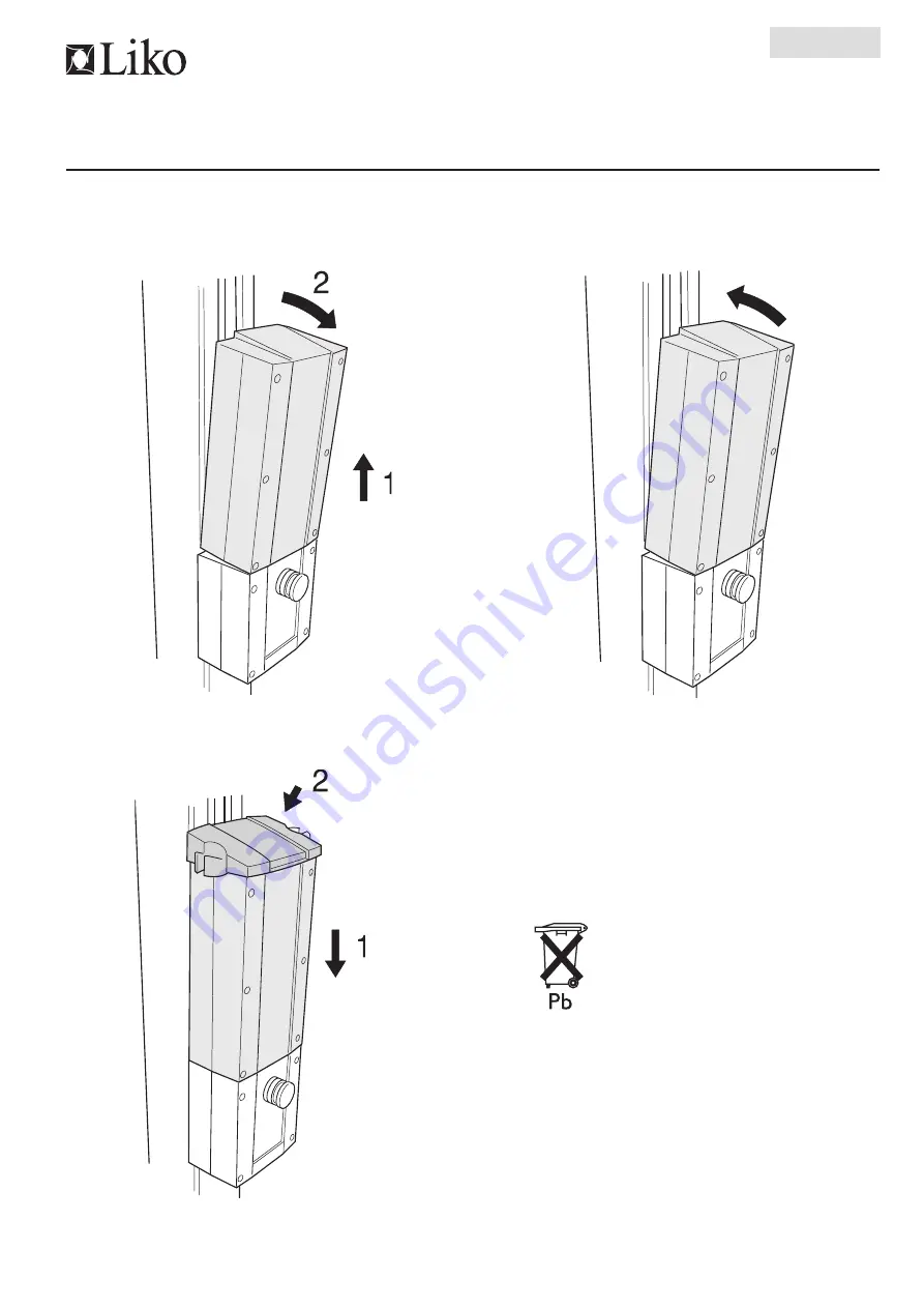 Liko Golvo 7000 Series Service Manual Download Page 111