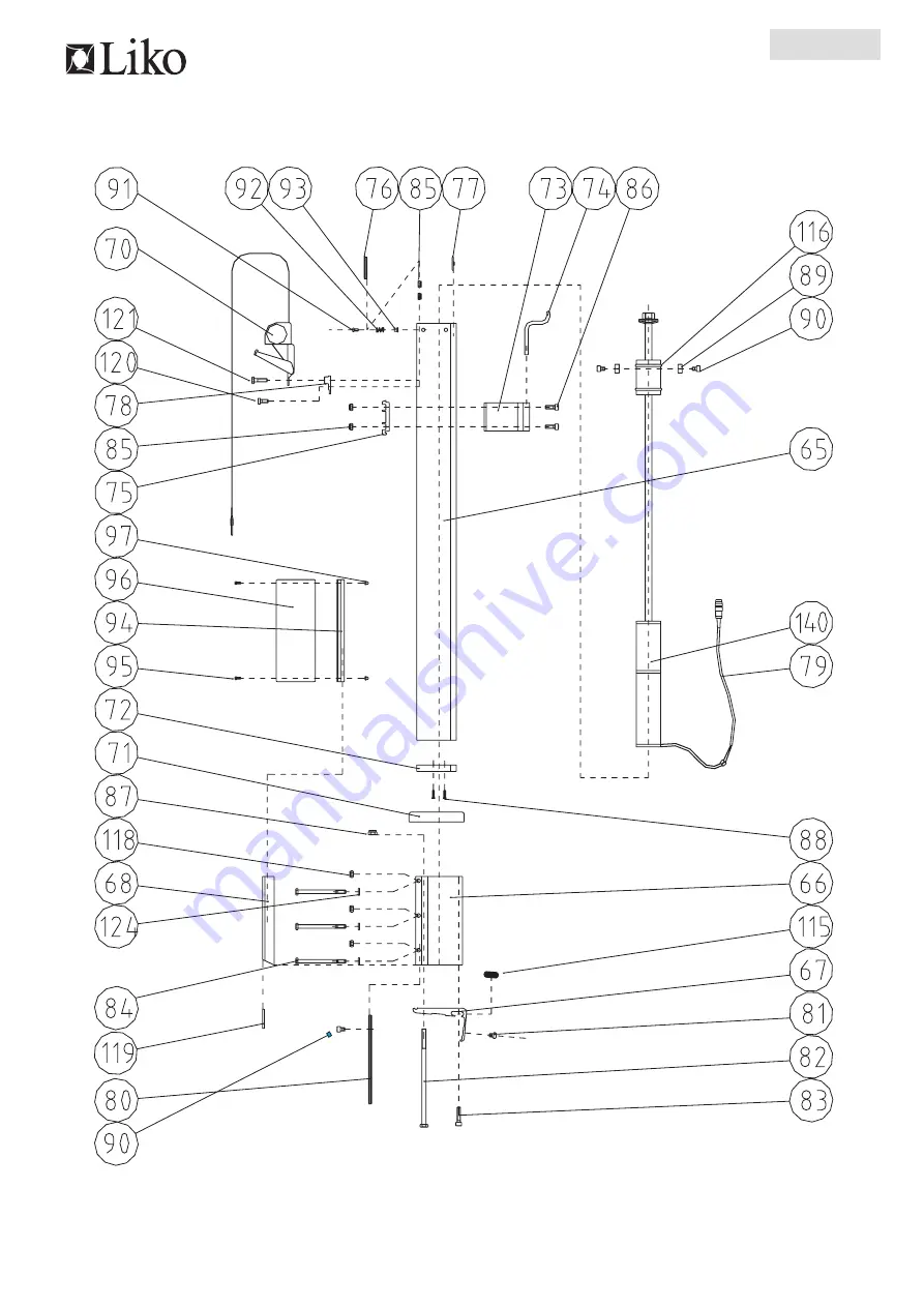 Liko Golvo 7000 Series Service Manual Download Page 125