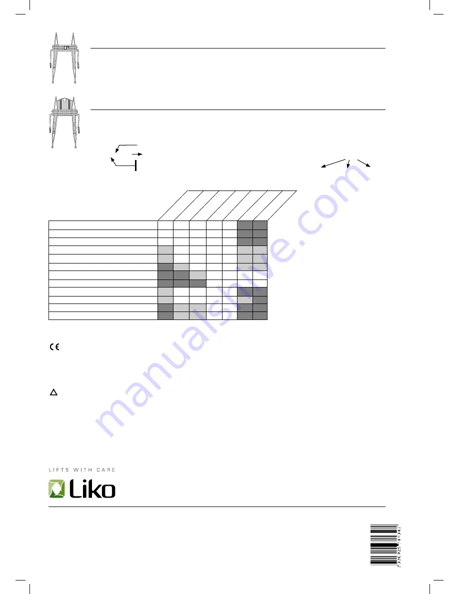 Liko HygieneVest 50 Instruction Manual Download Page 6