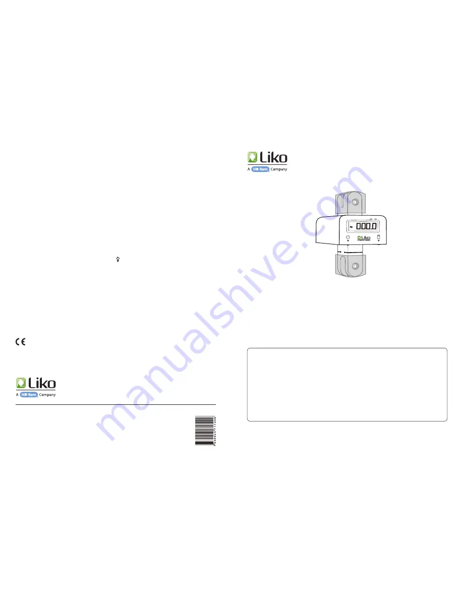 Liko LikoScale 350 User Manual Download Page 1