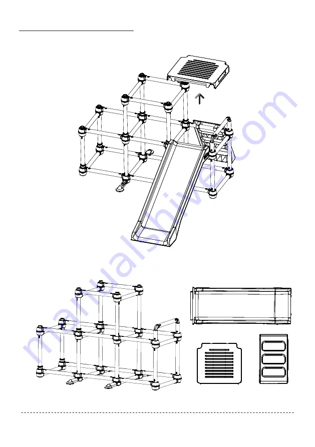 Lil' Monkey Climb N' Slide Olympus Assembly Manual Download Page 16