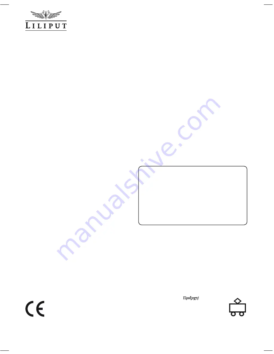 Liliput L13118x Operating Manual Download Page 7