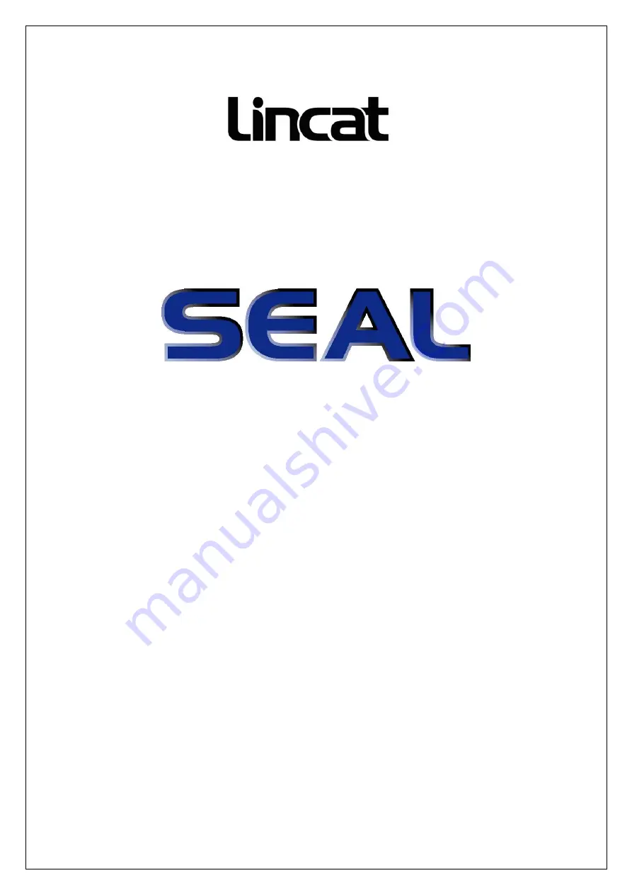 Lincat Seal SSG5 Скачать руководство пользователя страница 1