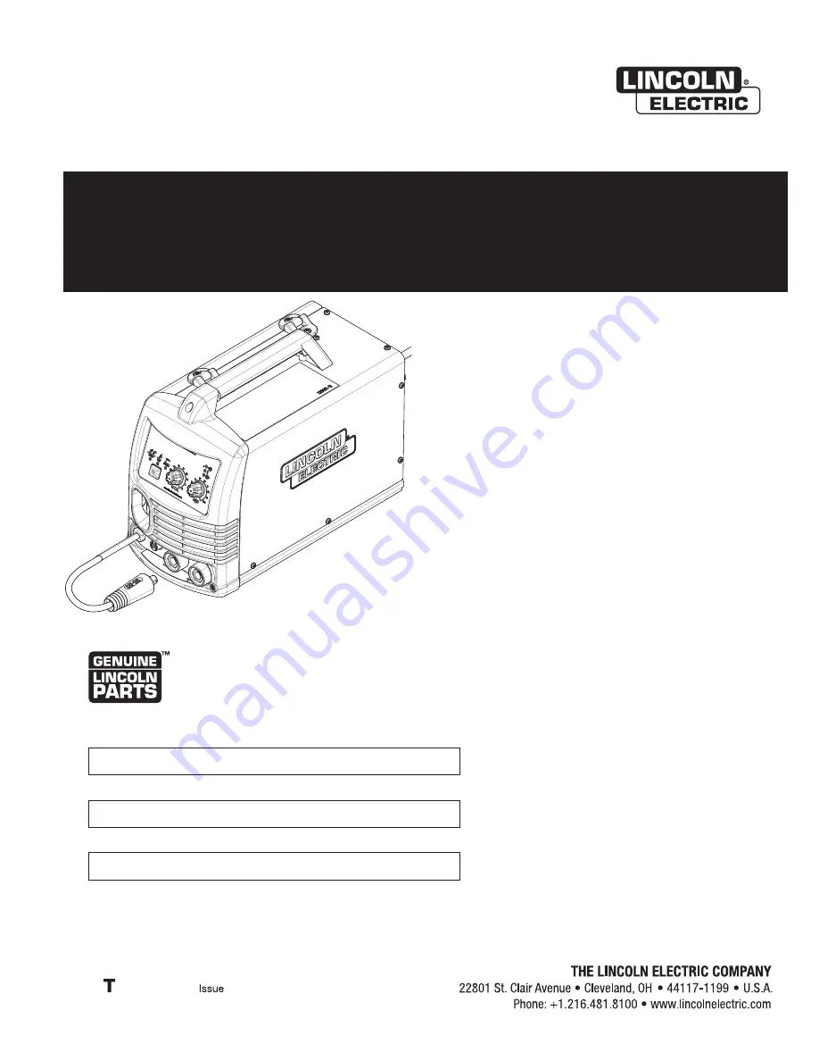 Lincoln Electric 180i MP Operator'S Manual Download Page 1