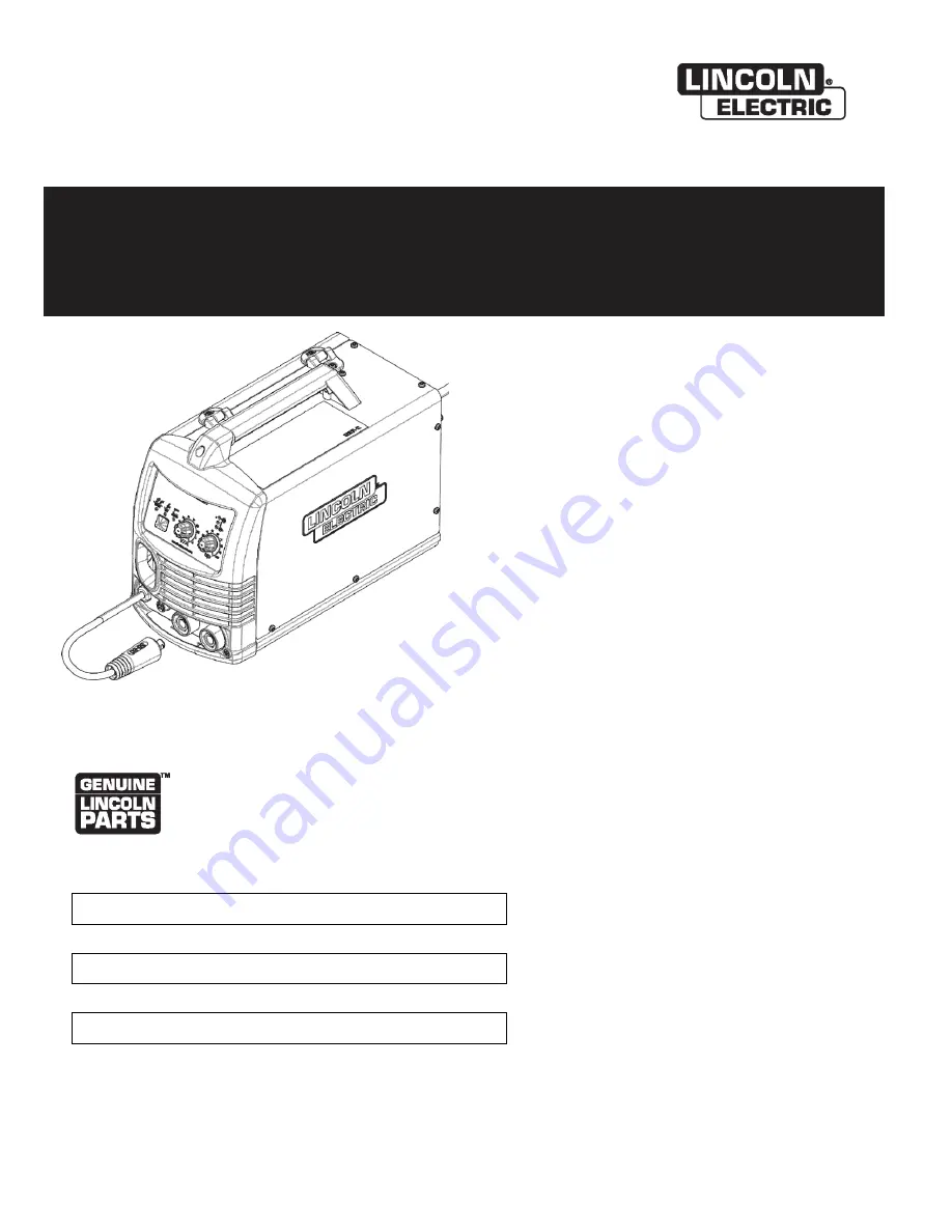 Lincoln Electric 180i MP Operator'S Manual Download Page 29