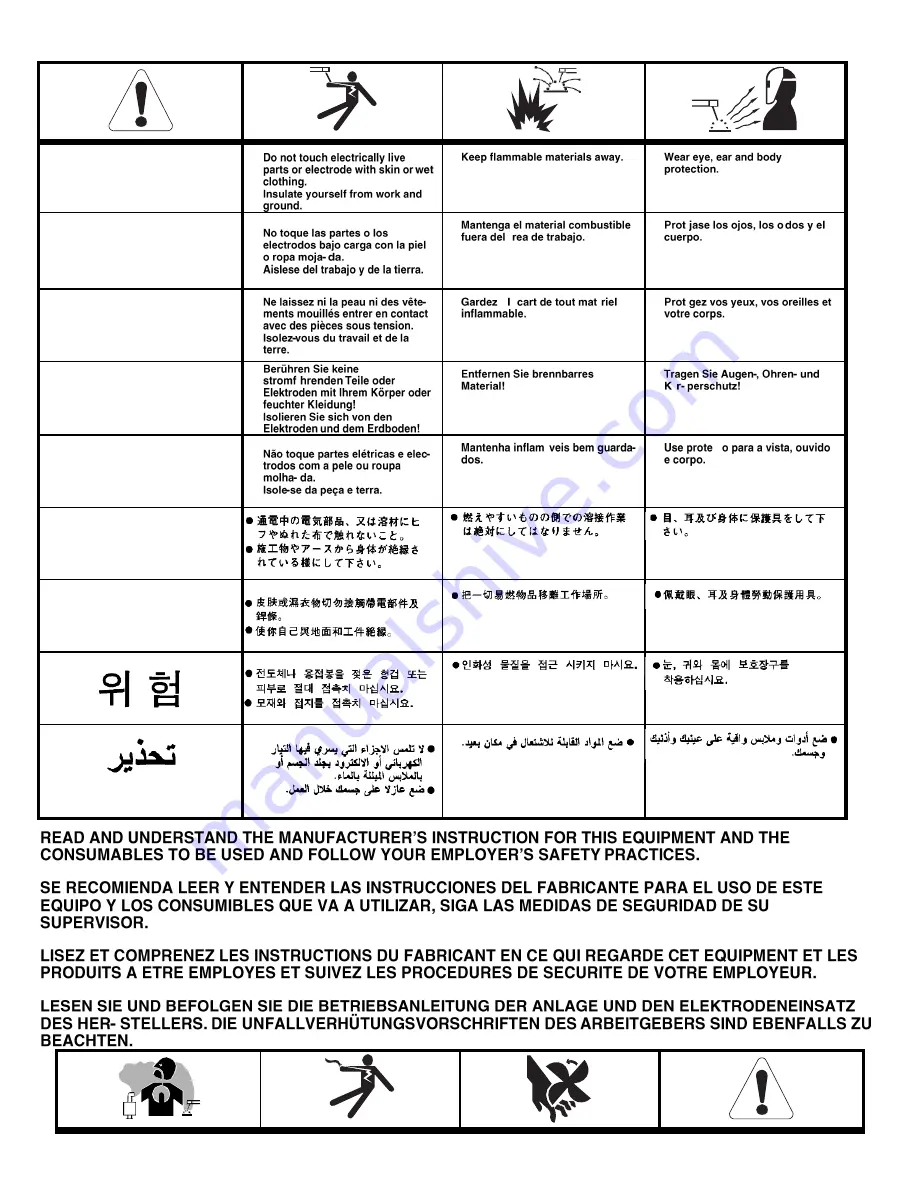 Lincoln Electric 180i MP Operator'S Manual Download Page 54