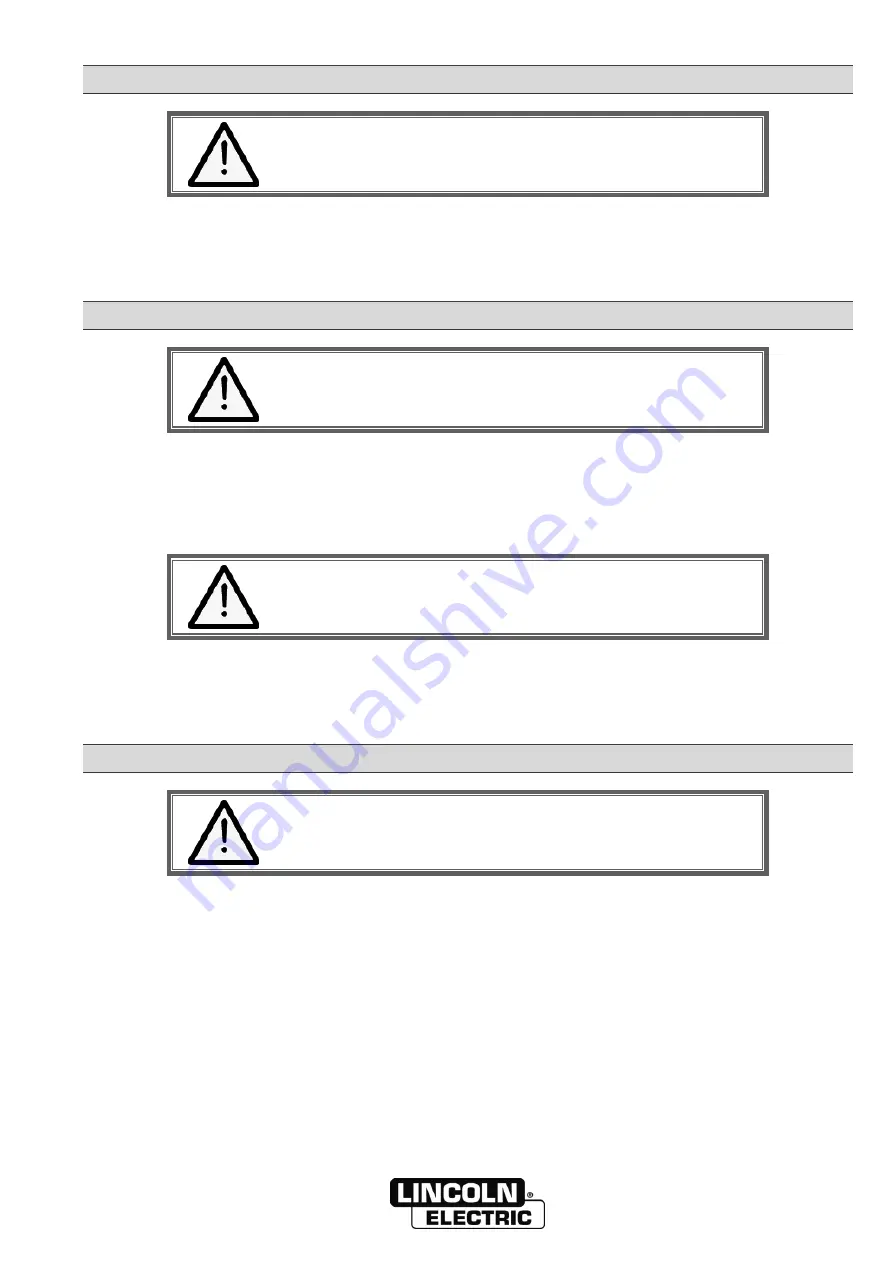 Lincoln Electric FLEXCUT 125 CE Safety Instruction For Use And Maintenance Download Page 9