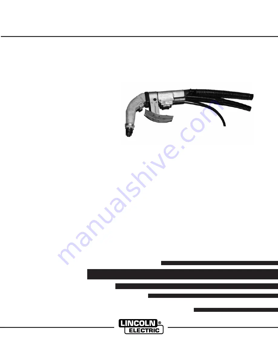 Lincoln Electric FLUX-CORED FUME GUN K289 Operator'S Manual Download Page 1