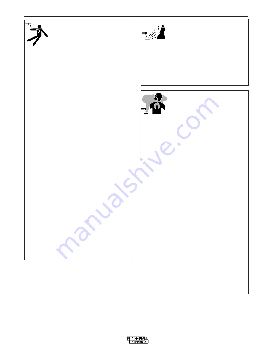 Lincoln Electric IDEALARC AC/DC 250 Operator'S Manual Download Page 3