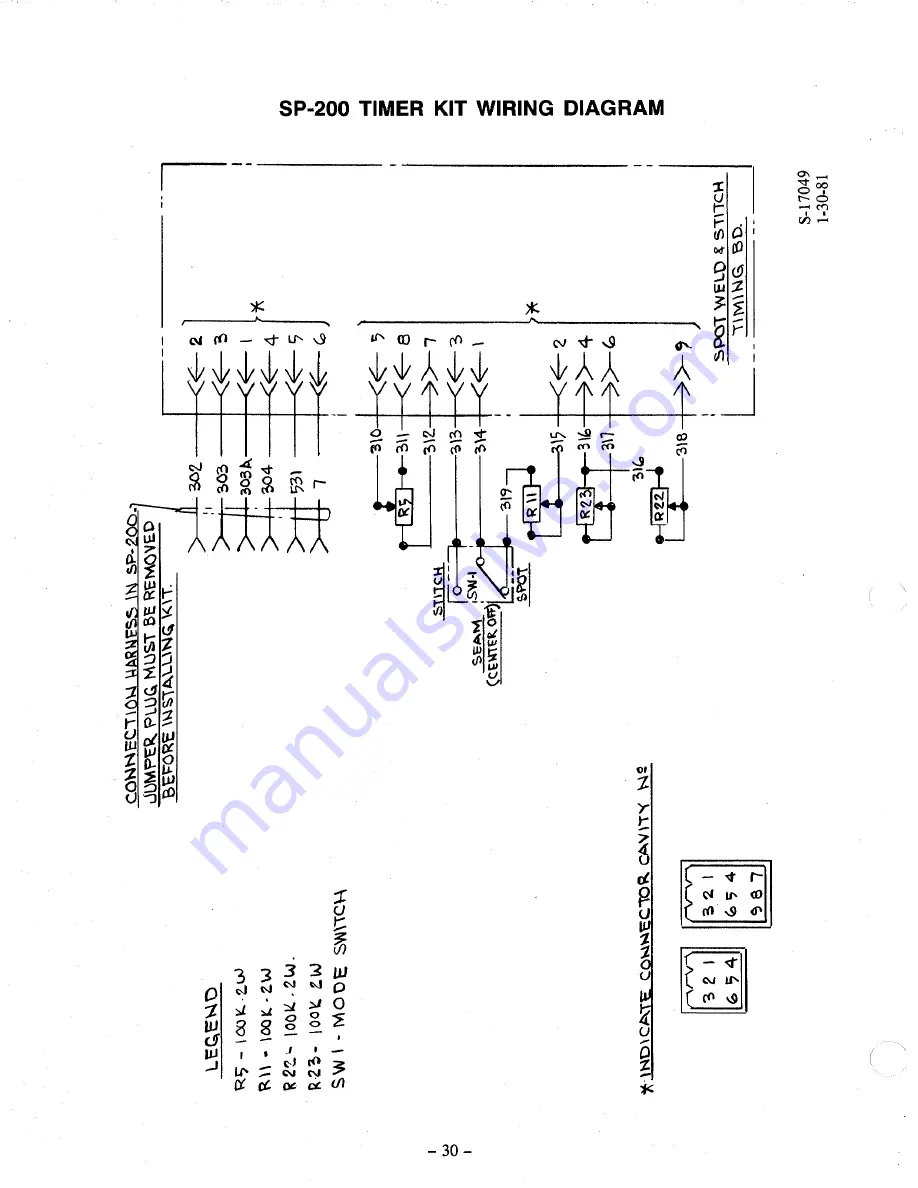 Lincoln Electric IDEALARC SP-200 Operating Manual Download Page 30