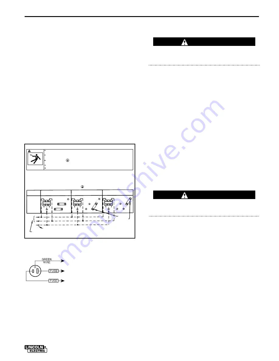 Lincoln Electric IDEALARC SP-255 Operator'S Manual Download Page 11