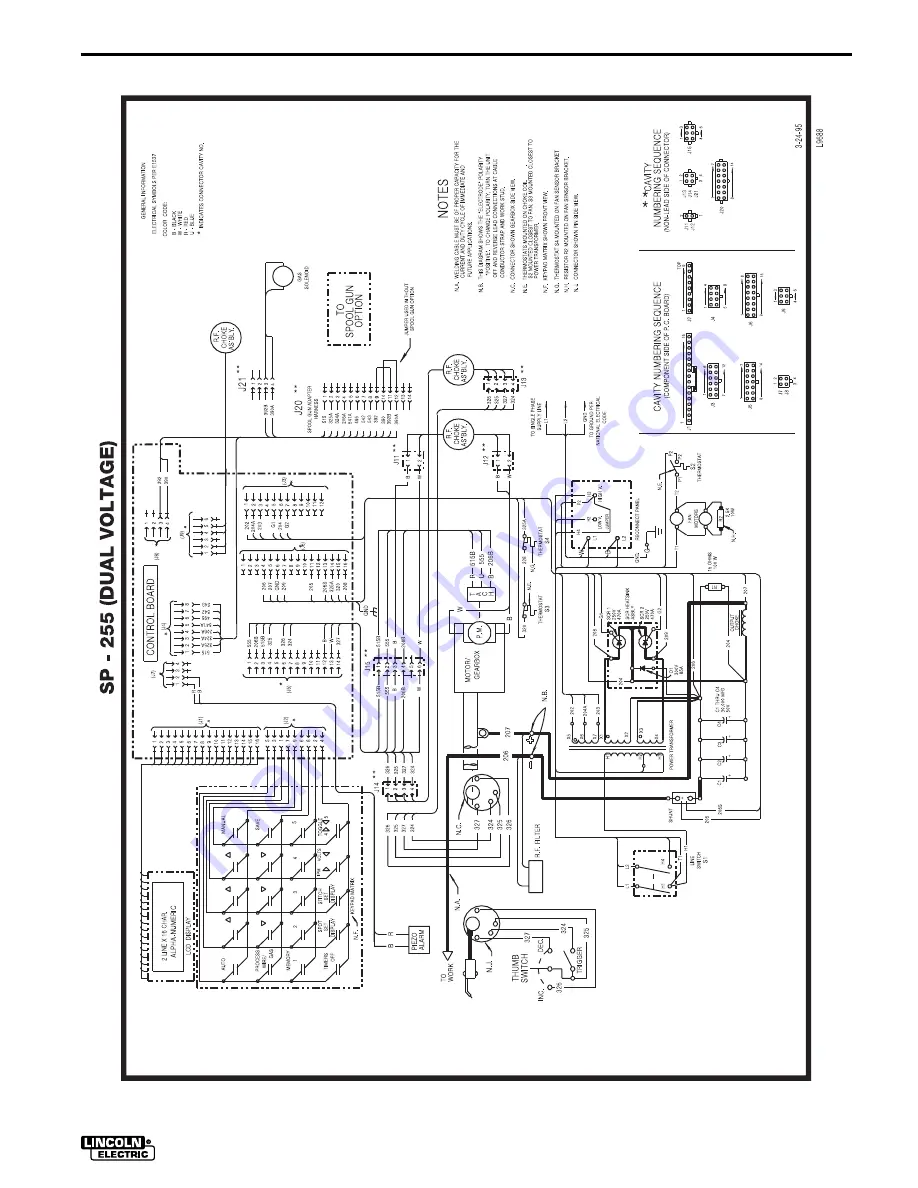 Lincoln Electric IDEALARC SP-255 Operator'S Manual Download Page 43