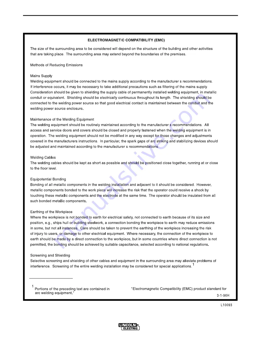 Lincoln Electric INVERTEC V155-S 11326 Operator'S Manual Download Page 7