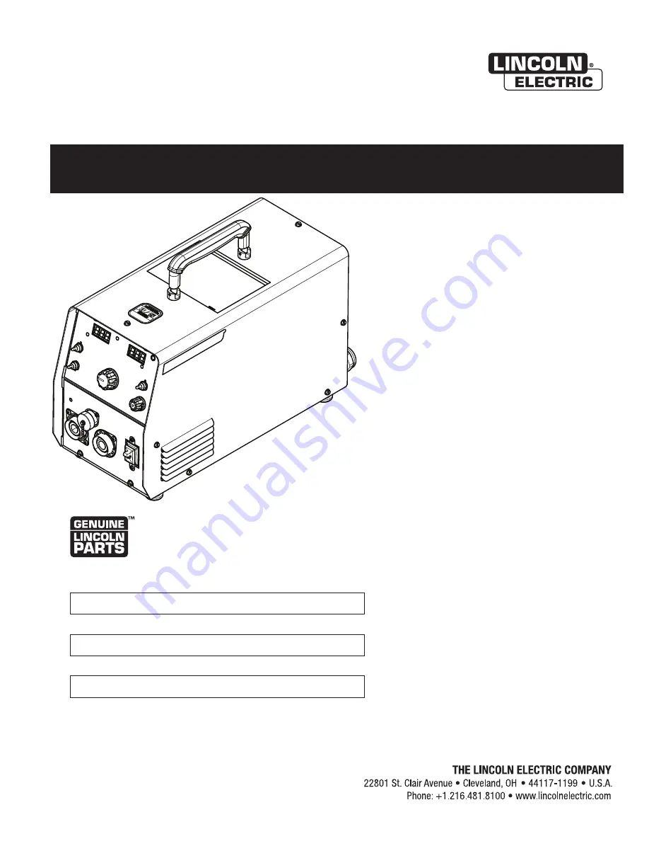 Lincoln Electric INVERTEC V276 Operator'S Manual Download Page 1