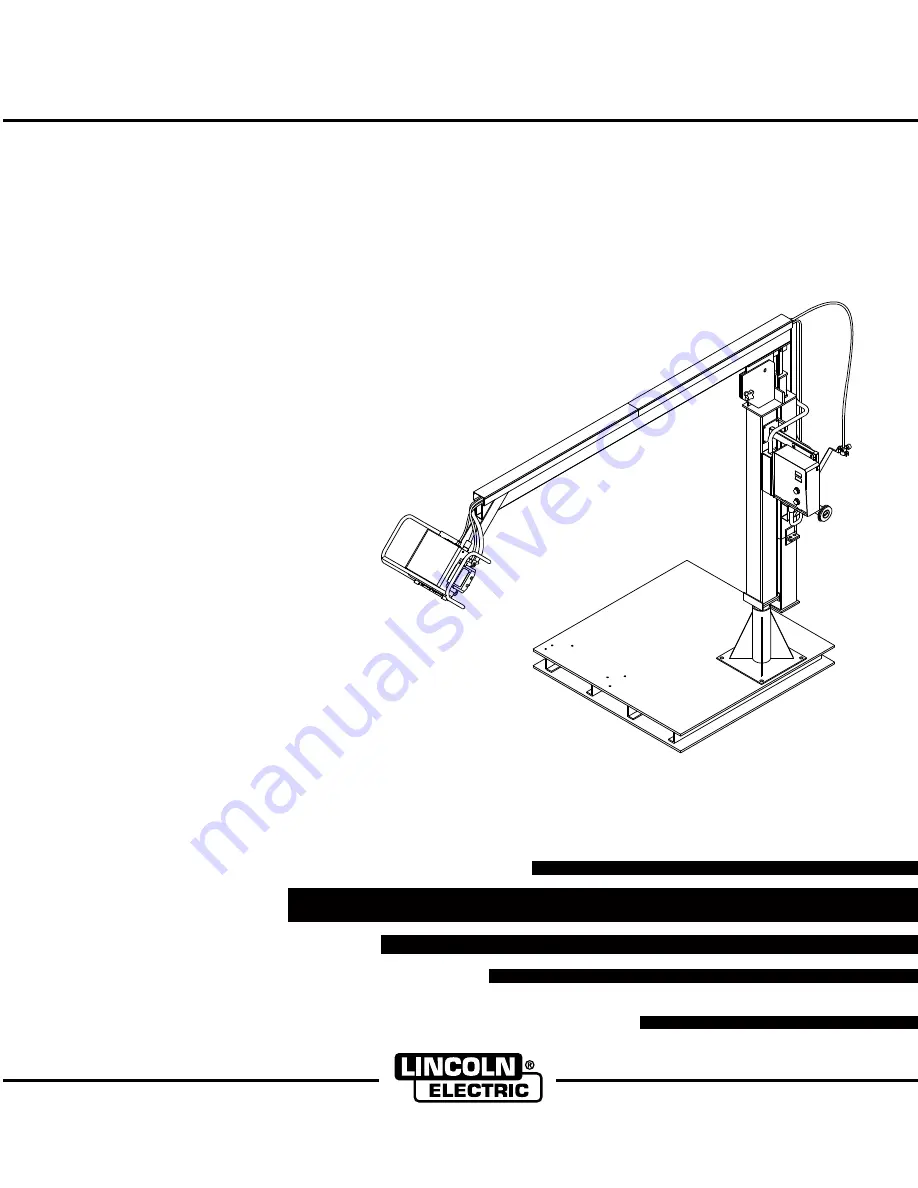 Lincoln Electric LN-10 ZIPLINE BOOM PACKAGE Скачать руководство пользователя страница 1