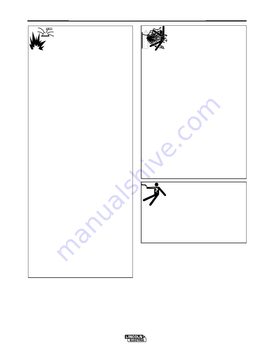 Lincoln Electric Power-Arc 5500 Operator'S Manual Download Page 4