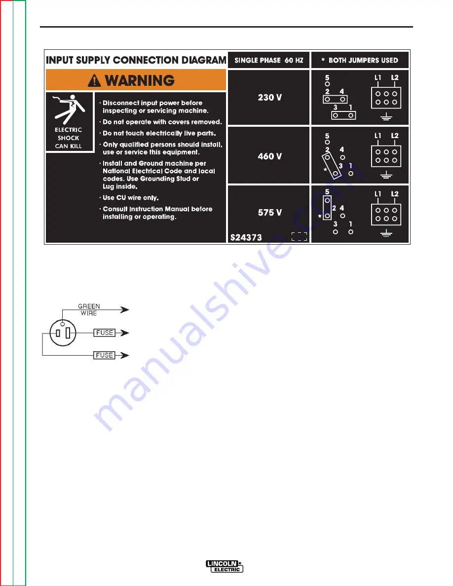 Lincoln Electric Power MIG 255C Service Manual Download Page 11