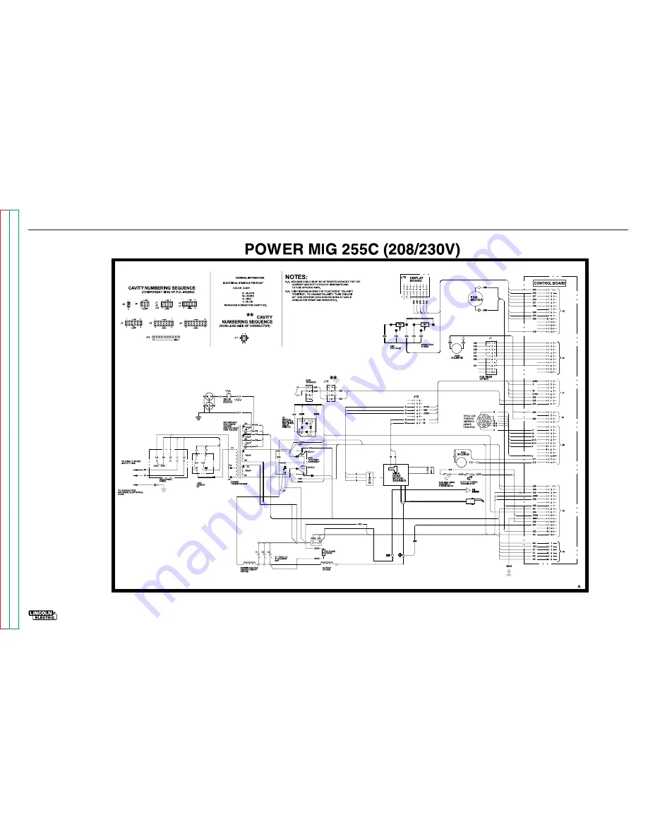 Lincoln Electric Power MIG 255C Service Manual Download Page 100