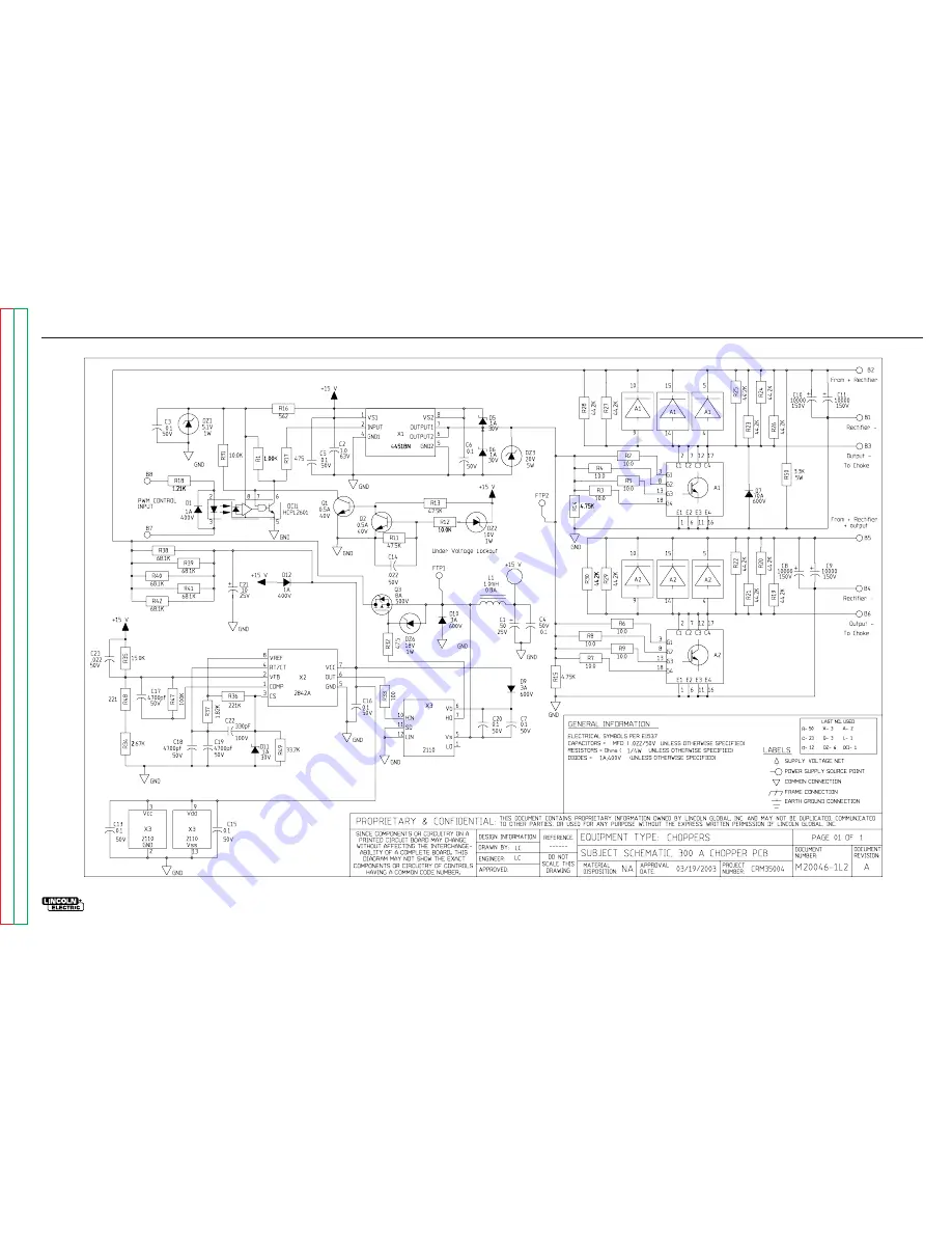 Lincoln Electric Power MIG 300 Service Manual Download Page 114