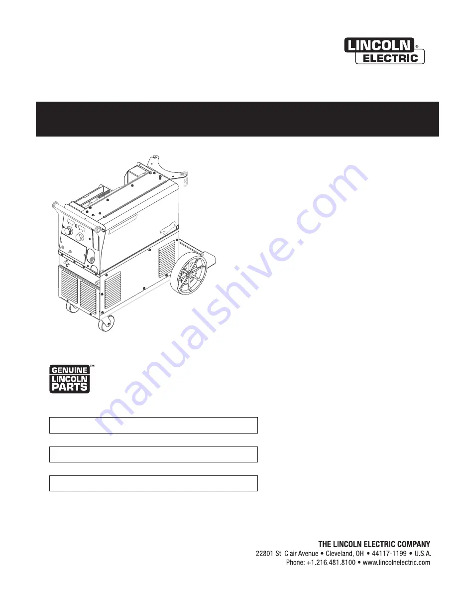 Lincoln Electric Power MIG 350MP Скачать руководство пользователя страница 1