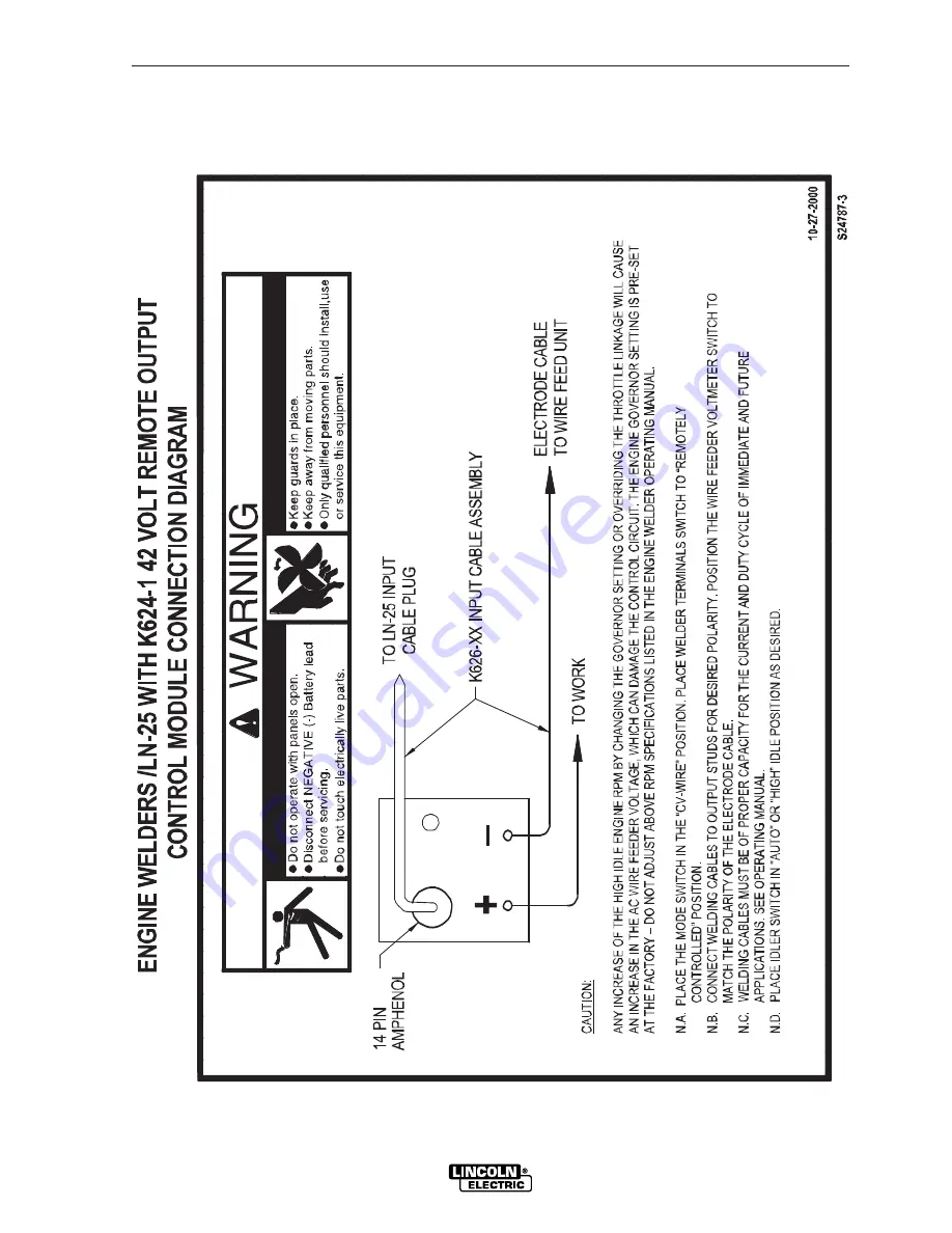 Lincoln Electric Vantage 500 DEUTZ Operator'S Manual Download Page 43