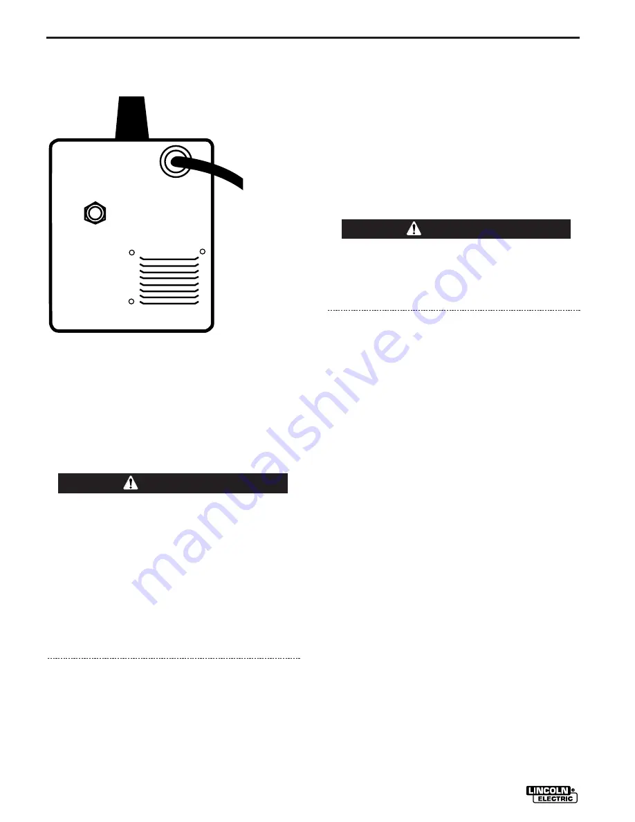 Lincoln Electric WELD-PACK 100 PLUS Operator'S Manual Download Page 14