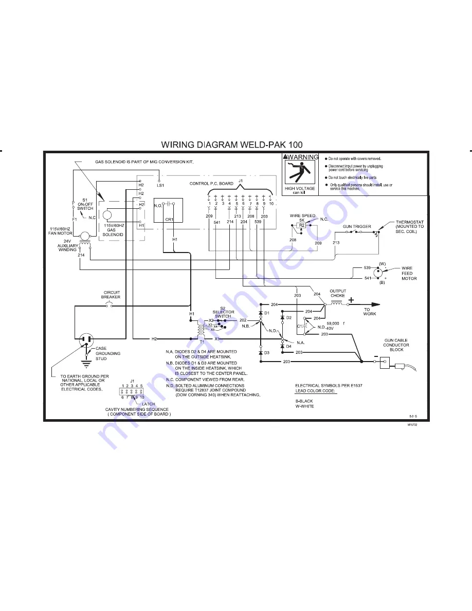 Lincoln Electric WELD-PAK 100 Operator'S Manual Download Page 47