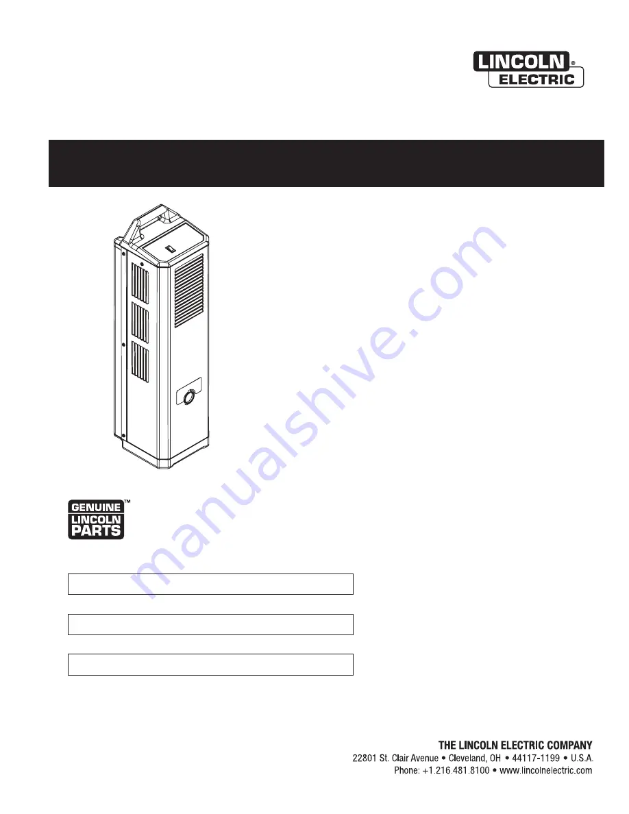 Lincoln cool arc 40 Operator'S Manual Download Page 1