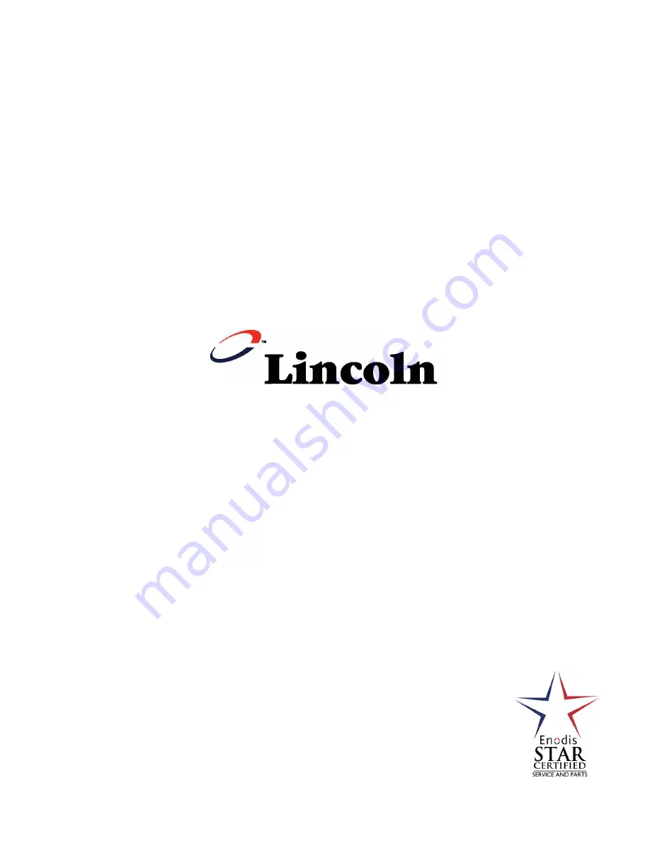 Lincoln Impinger 1002 Service Manual Download Page 1