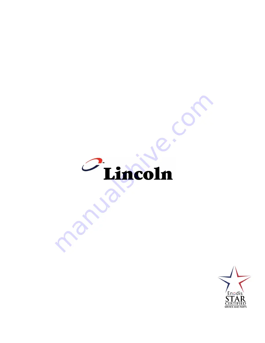 Lincoln Impinger 1433-000-E Service Manual Download Page 1